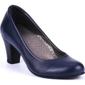 Girl Boss New York Lacivert  Deri Hostes  Ayakkabısı C4006-P-4