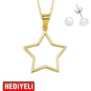 AltınSepeti Yıldız Altın Kolye AS1421GKL
