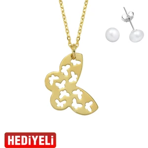 AltınSepeti Kelebek Altın Kolye AS1420GKL
