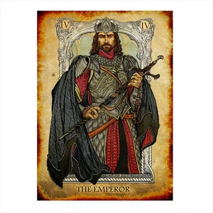 Ahşap Tablo Tarot Kartı Posteri