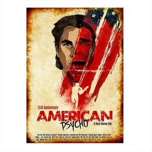 Tablomega Ahşap Tablo Amerikan Sapığı Film Afişi