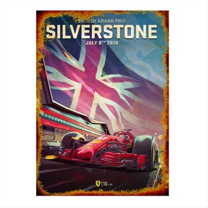Ahşap Tablo Formula 1 Posteri
