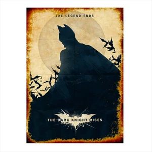 Ahşap Tablo Siyah Beyaz Batman