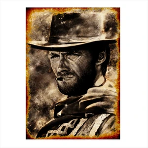 Tablomega Ahşap Tablo Clint Eastwood