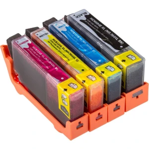 For Lexmark Hp Photosmart B209A Kartuş Set 4 Renk Takım Muadil Yüksek Kapasite 364Xl