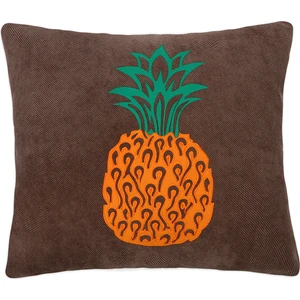 Ju Yaratıcı Tasarım Kırlent Yastık Kılıfı Ananas Kahve 44X44