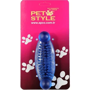 Pet Style Tırtıklı Oyuncak Kemik Mavi