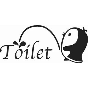 Tuvaletteki Penguen Sticker 79014