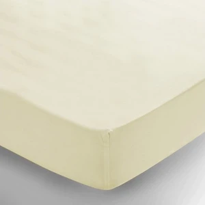 İkbal Home  Penye Lastikli Çarşaf Çift Kişilik Krem