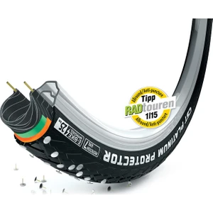 Cst Dış Lastik C1920 Platinium Pro 26X1.75 Zırhlı  Siyah