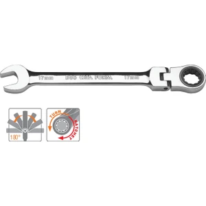 Ceta Form B06-17 17 Mm C-Gear Cırcırlı Kombine Anahtar Mafsallı