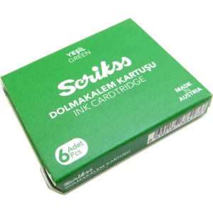 Dolma Kalem Kartuşu 6Lı Yeşil