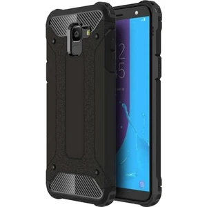 Samsung Galaxy A5 2018 Kılıf Zırhlı Tam Koruma Silikon Crash Arka Kapak - Siyah