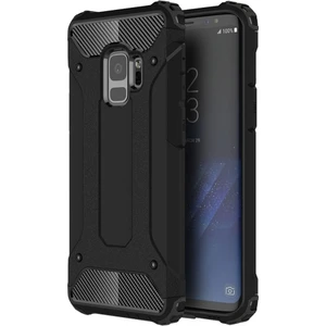 Samsung Galaxy S9 Kılıf Zırhlı Tam Koruma Silikon Crash Arka Kapak - Siyah
