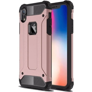 Apple iPhone XR Kılıf Zırhlı Tam Koruma Silikon Crash Arka Kapak - Rose Gold