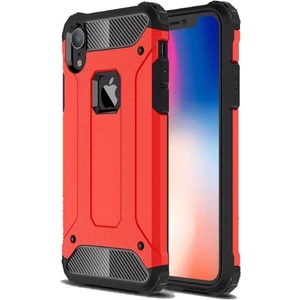 Apple iPhone XR Kılıf Zırhlı Tam Koruma Silikon Crash Arka Kapak - Kırmızı