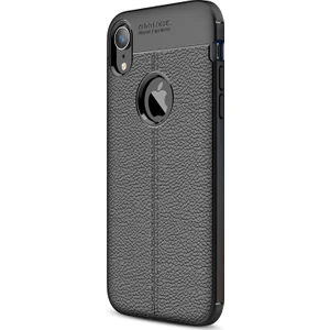 Apple iPhone XR (6.1'') Kılıf Deri Dokulu Silikon