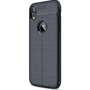 Apple iPhone XR (6.1'') Kılıf Deri Dokulu Silikon