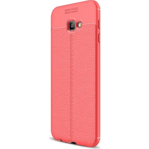 Samsung Galaxy J4 Plus Kılıf Deri Dokulu Silikon