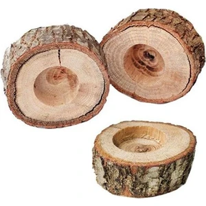 Kütük Tealight Mumluk