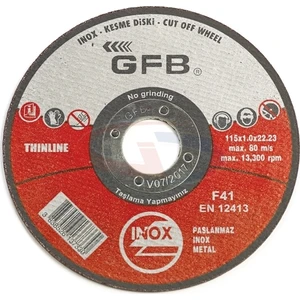 Paslanmaz Thınlıne İnox 115 Metal Kesme Taşı 1,0*22*23