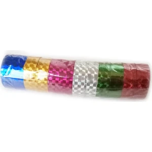 Hayal Hobi Sanat Yaldızlı Fosforlu Hologram Bant - 5 Paket