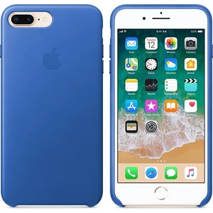 iPhone 8 Plus / 7 Plus Deri Kılıf - Electric Blue