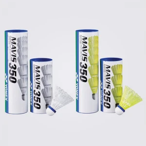 Mavis 350 Beyaz Badminton Topu - Kirmizi Bant