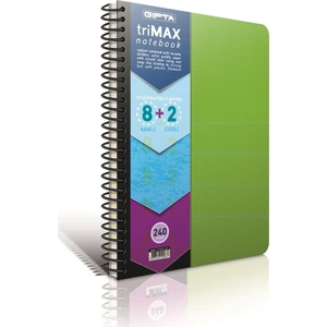 Ayraçlı Defter Trımax Spiralli Pp Kapak A4 8+2 200 Yaprak 3-2405000-2012