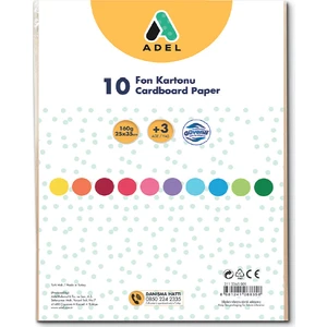 Fon Kartonu 25X35 Cm Karışık 10 Lu 4343030001