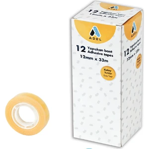 Yapışkan Bant 12Mmx33 Metre Yl 4340123301 12 Li (1 Paket 12 Adet)