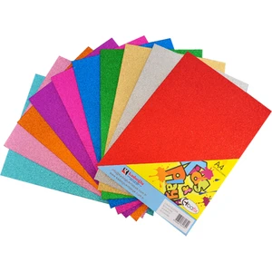 Simli Eva A-4 Renk Glitter 10 Lu (1 Paket 10 Adet)