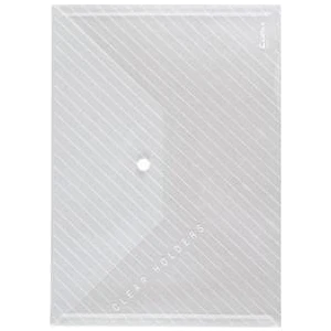 Çıtçıtlı Evrak Zarfı Buzlu Şeffaf 10 Lu C310A1 (1 Paket 10 Adet)