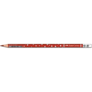 Başlık Kalemi Yıldız Desenli Silgili Kırmızı 1131459001 12 Li (1 Paket 12 Adet)