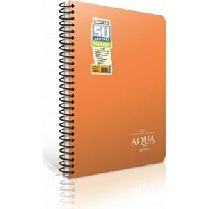Aqua Spiralli Defter A-5 Pp Kapak Neon 80-4