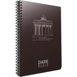 Dark Siyah Defter A-4 Spiralli Pp Kapak 50-0 3-2672000-2011