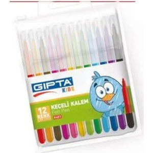 Fırça Uçlu Keçe Uç Kalem 12 Renk 4-K415100-5001