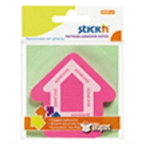 Hopax Stickn Yapışkanlı Not Kağıdı Şekilli 70X70 Mm Ok Pembe 50 Yaprak 4-2154200-5001