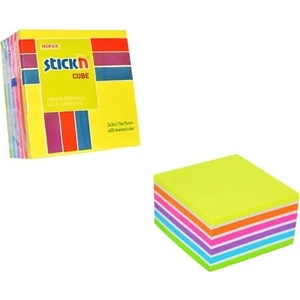 Hopax Stickn Yapışkanlı Not Kağıdı 76X76 Mm Küp 7 Renk 400 Yaprak 4-2153900-5001
