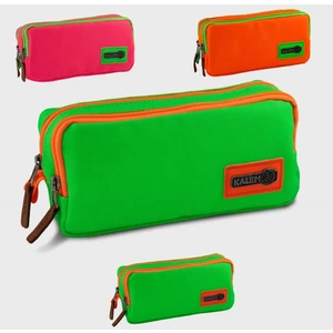 Kalemlig Klg-Nn02 Kalem Çantası Çift Bölmeli Neon Özel Kutulu Karışık Renk