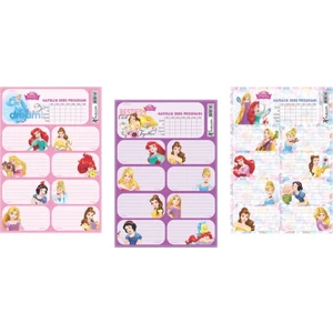 Keskin Prensesler Ders Programlı Etiket 3 Lü 220130-69