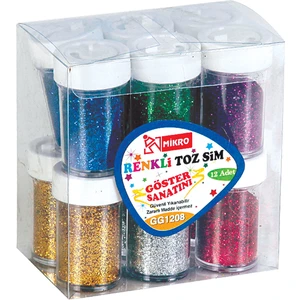 Gg-1208 Toz Sim Tuzluk Şekillli Karışık 12 Li (1 Paket 12 Adet)