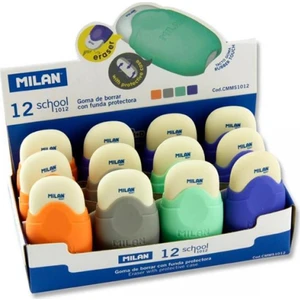 School Koruma Kılıflı Oval Silgi 12 Li Set Ml Cmms1012