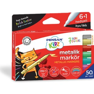 Kidz Temizlenebir 7 Renk Metalik Markör Kalem Pe99930Mrk8Rnk
