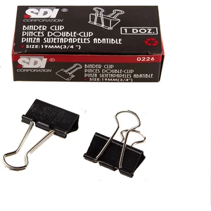 Sdi 0226 Double Metal Klips 19 Mm 12 Li (1 Paket 12 Adet)