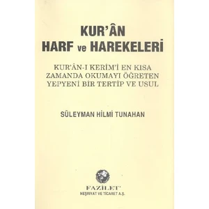 Kuran Harf Ve Harekeleri Elifbası Rahle Boy - Süleyman Hilmi Tunahan