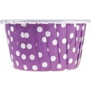 Parti Dolabı 25 Ad Puantiyeli Mor Muffin Kapsülü Kek Kalıbı Bekarlığa Veda Vb