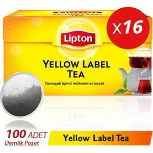 Yellow Label Demlik Poşet Çay 100lüx16 Adet
