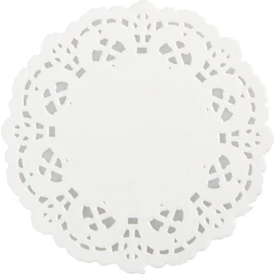 Altlık 500lü Kağıt Dantelli Çay Bardak Altlığı Beyaz 12,5cm