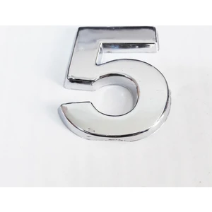 5 Rakamı 3,75 cm Krom Yapışkanlı